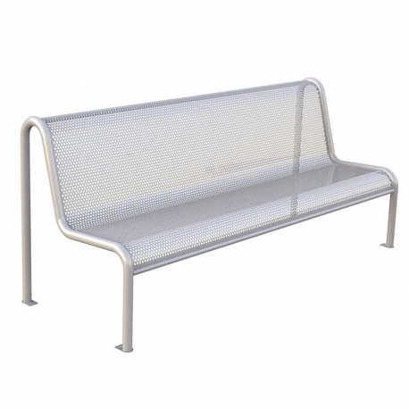 Banco Metal Plancha Perforada