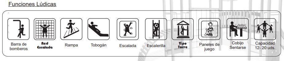 Funciones Lúdicas. Conjunto Aventura 3 Torres